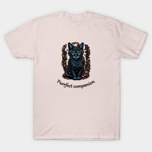 Purrfect companion, cat T-Shirt